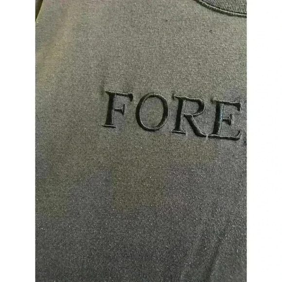 Vintage Forenza Embroidered Navy Blue Crop Top With Shoulder Pads Size Small - Picture 4 of 7